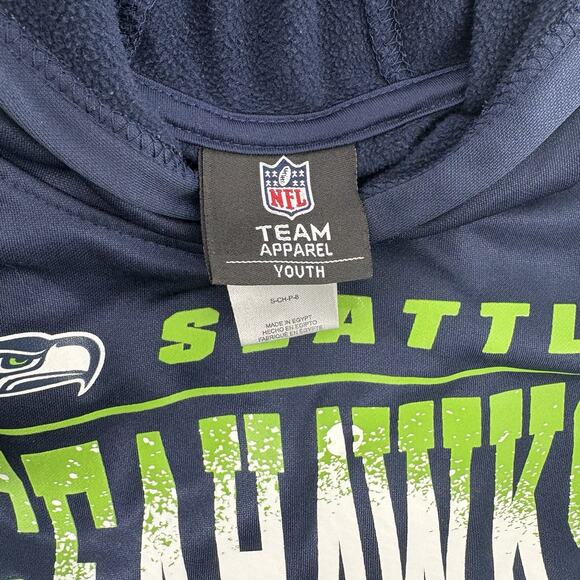 NFL Seattle Seahawks YOUTH S Long Sleeve Core Fleece Hoodie - Picture 2 of 5
